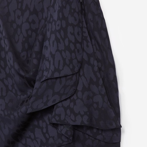 The Kooples - Navy Leo Jacquard Mini Skirt - Picture 3 of 4